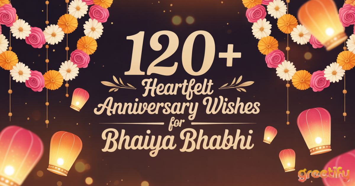 Anniversary Wishes for Bhaiya Bhabhi