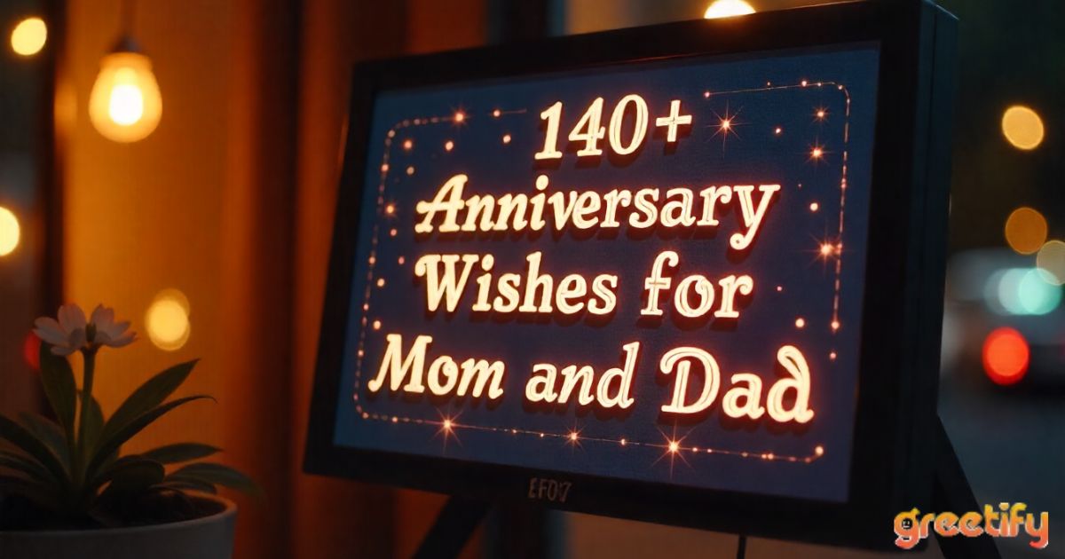 Anniversary Wishes for Mom and Dad