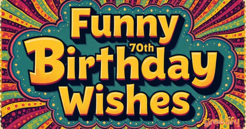 Funny 70th Birthday Wishes