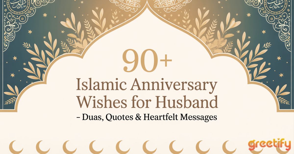 Islamic Anniversary Wishes for Husband