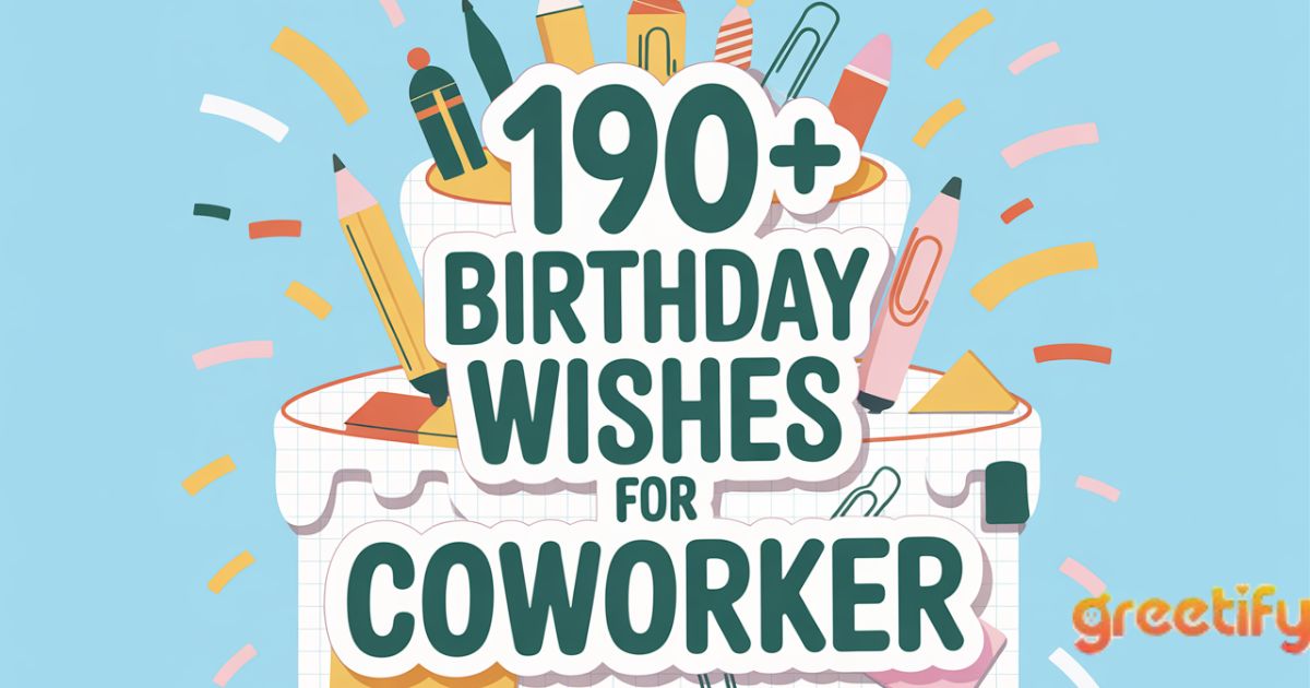 Birthday Wishes for Coworker