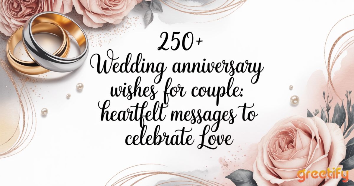 Wedding Anniversary Wishes for Couple